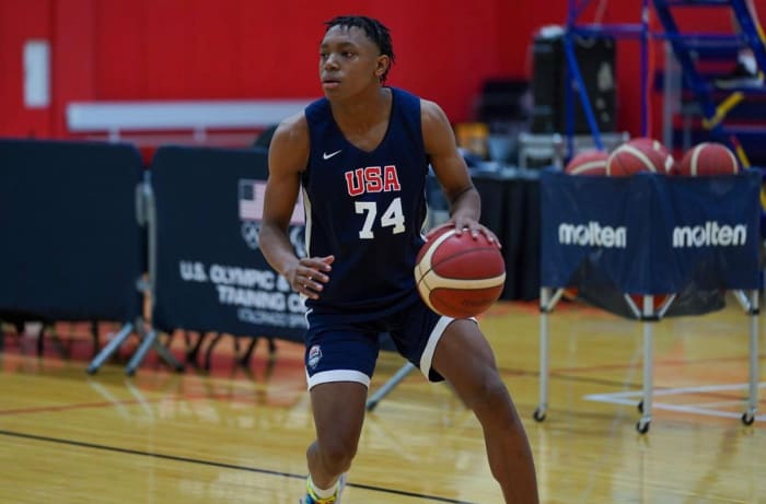 Akai Fleming at Team USA U16 training camp.